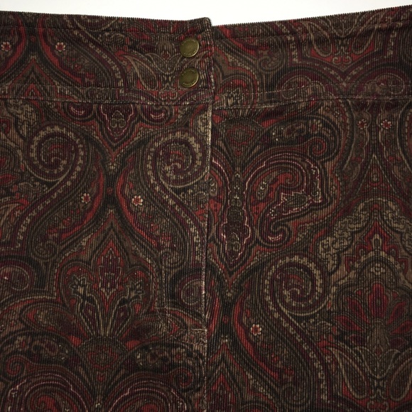 Jones New York Stretch Orange/Brown Skirt Size 10 - Picture 3 of 8